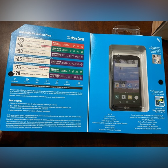Net 10 Wireless Smartphone, Cellphone, - Picture 2 of 10